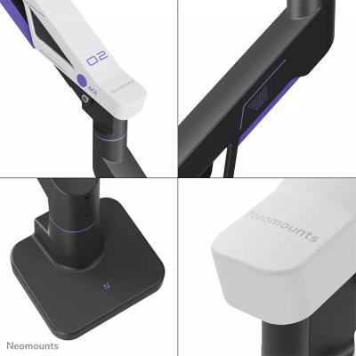 Neomounts DS70-256BL1 ACE Gaming Desk Mount, single display up to 57"  (Topfix clamp/grommet)