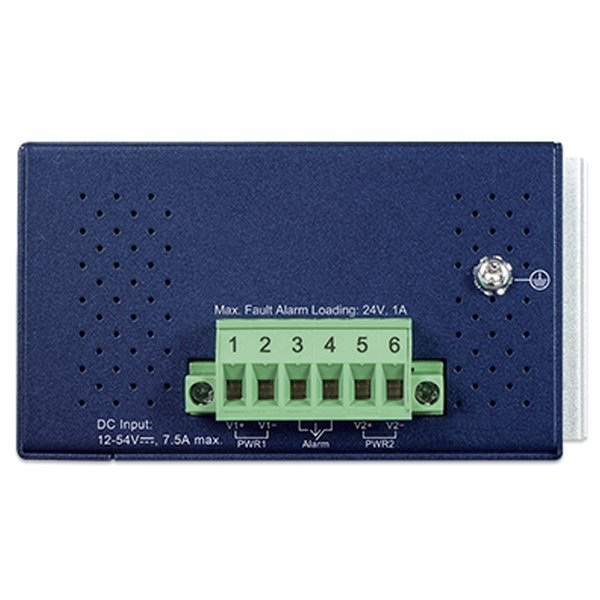 Planet IXT-900-2X1UP průmyslový konvertor 1x 10G Base-T 802.3bt PoE++ / 2x SFP+ 10G Base-X, IP40, -40~75°C, dual power