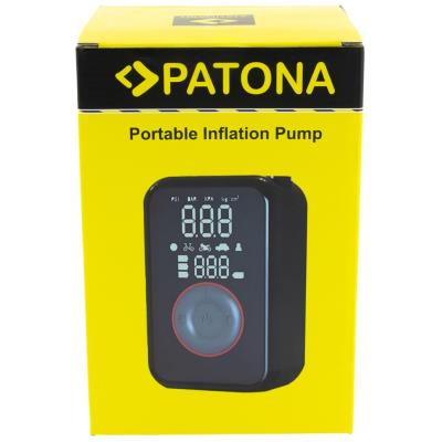 PATONA cestovní mini kompresor do auta, na kolo/ powerbank 4000 mAh/ LED SOS/ USB-A/ USB-C/ LCD