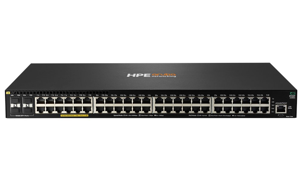 HPE Aruba Networking 2930F 48G PoE+ 4SFP+ 740W Switch