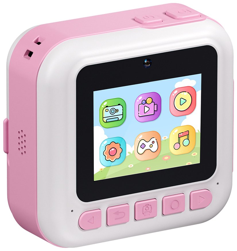 COLORWAY dětský fotoaparát a kamera s tiskárnou CW-PHP01P/ 2,4" IPS/ 1500mAh/ USB-C/ Android/ iOS/ růžová