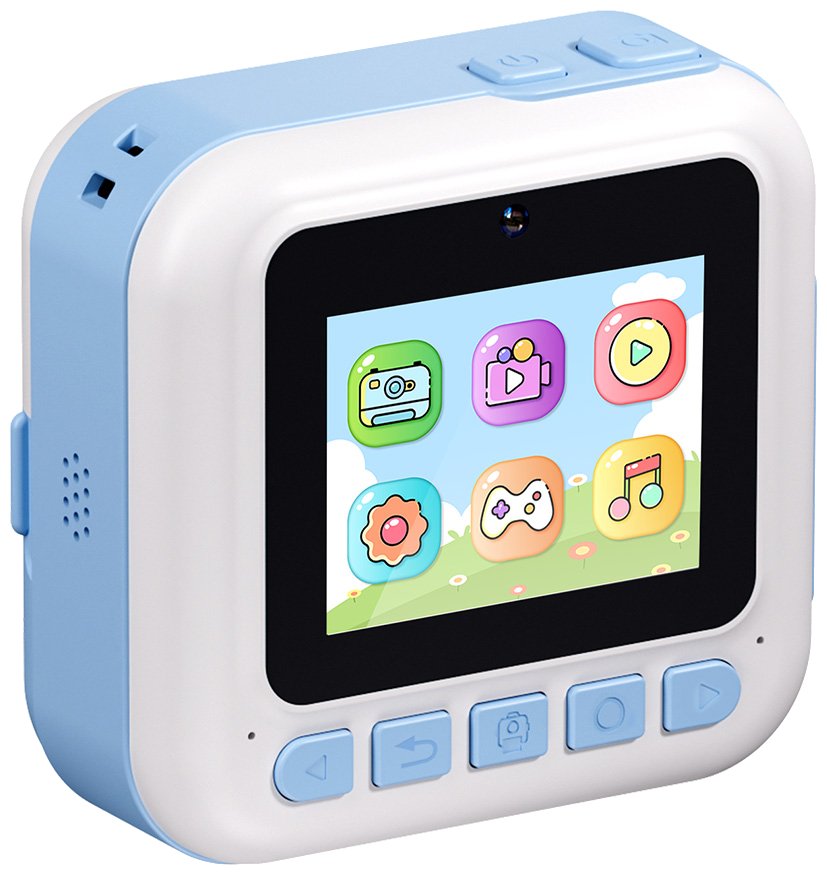 COLORWAY dětský fotoaparát a kamera s tiskárnou CW-PHP01B/ 2,4" IPS/ 1500mAh/ USB-C/ Android/ iOS/ modrá