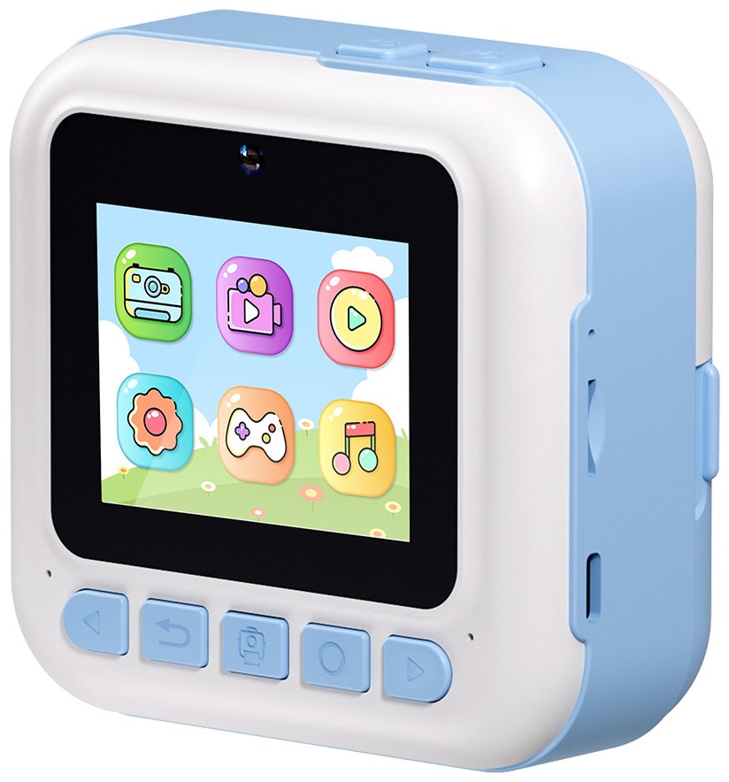 COLORWAY dětský fotoaparát a kamera s tiskárnou CW-PHP01B/ 2,4" IPS/ 1500mAh/ USB-C/ Android/ iOS/ modrá