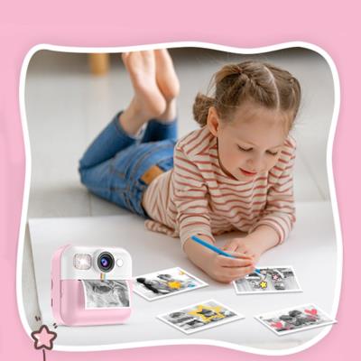 COLORWAY dětský fotoaparát a kamera s tiskárnou CW-PHP01P/ 2,4" IPS/ 1500mAh/ USB-C/ Android/ iOS/ růžová