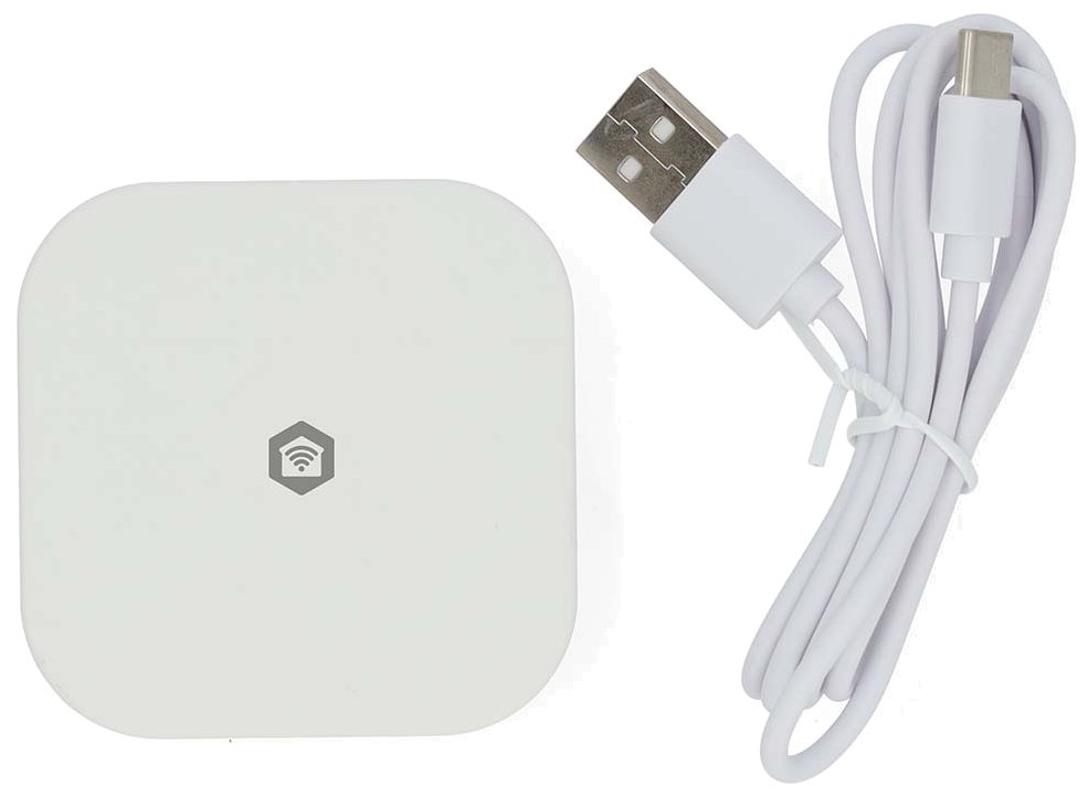 NEDIS Wi-Fi chytrá brána/ napájecí z USB/ Bluetooth/ Zigbee 3.0/ Android & iOS/ bílá