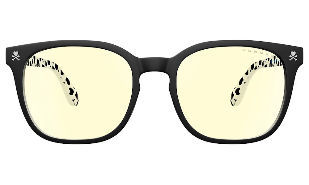 GUNNAR kancelářske/herní brýle  MOZZARELLA ONYX/LATTE jantarová skla BLF 65 GUNNAR focus