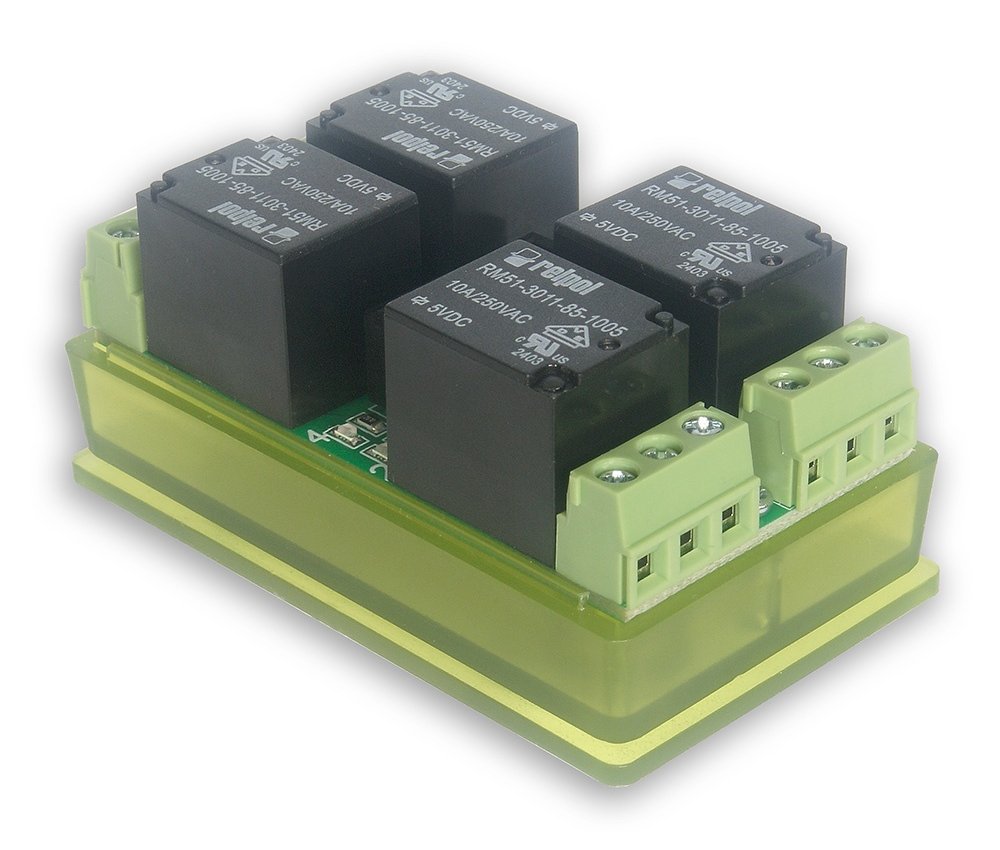 TINYCONTROL rozšiřující modul pro LAN ovladači, 4x relé 10A