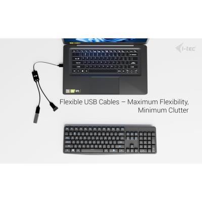 i-tec USB-A kabel HUB 2 port (2x USB-A)