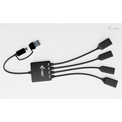 i-tec USB-C/USB-A kabel HUB 4 port (2x USB-C, 2x USB-A)