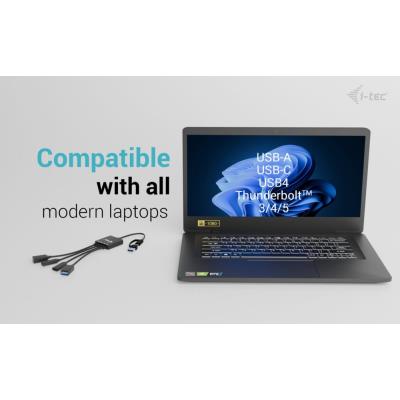 i-tec USB-C/USB-A kabel HUB 4 port (2x USB-C, 2x USB-A)