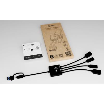i-tec USB-C/USB-A kabel HUB 4 port (2x USB-C, 2x USB-A)