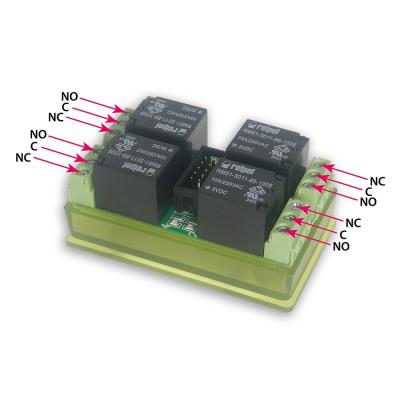 TINYCONTROL rozšiřující modul pro LAN ovladači, 4x relé 10A
