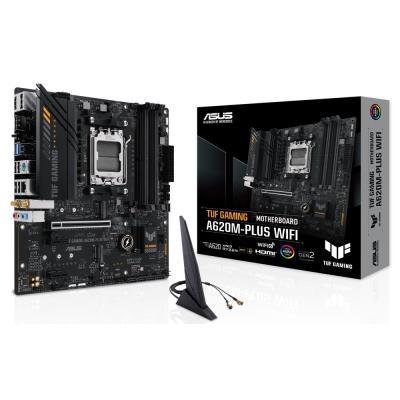ASUS TUF GAMING A620M-PLUS WIFI / A620 / AM5 / 4x DDR5 / M.2 / HDMI / 2x DP / WiFi / mATX