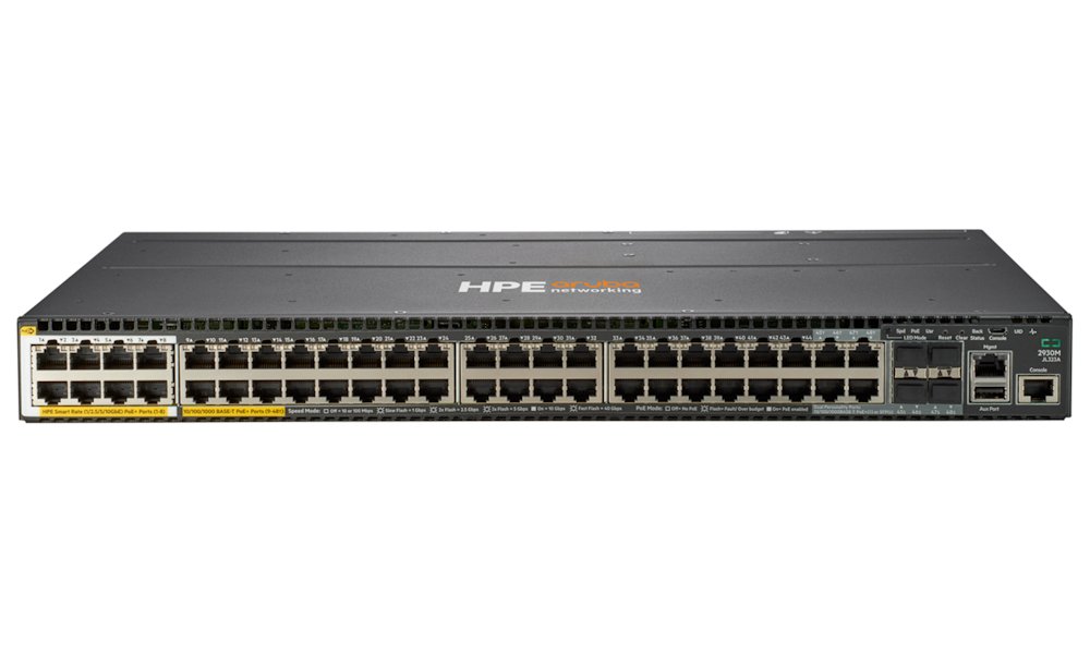 HPE Aruba Networking 2930M 40G 8SR10 4SFP 1440W 1SL
