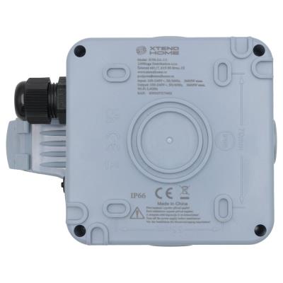 Xtend Home chytrá venkovní zásuvka, IP66, WiFi, správné spínání fáze, Tuya