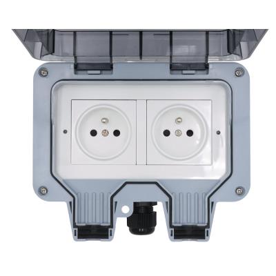 Xtend Home chytrá venkovní dvouzásuvka, IP66, WiFi, správné spínání fáze, Tuya