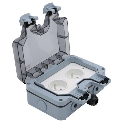 Xtend Home chytrá venkovní dvouzásuvka, IP66, WiFi, správné spínání fáze, Tuya