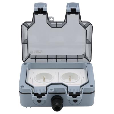 Xtend Home chytrá venkovní dvouzásuvka, IP66, WiFi, správné spínání fáze, Tuya