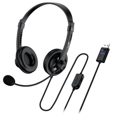 GENIUS headset HS-230U/ USB/ délka kabelu 2,4 m