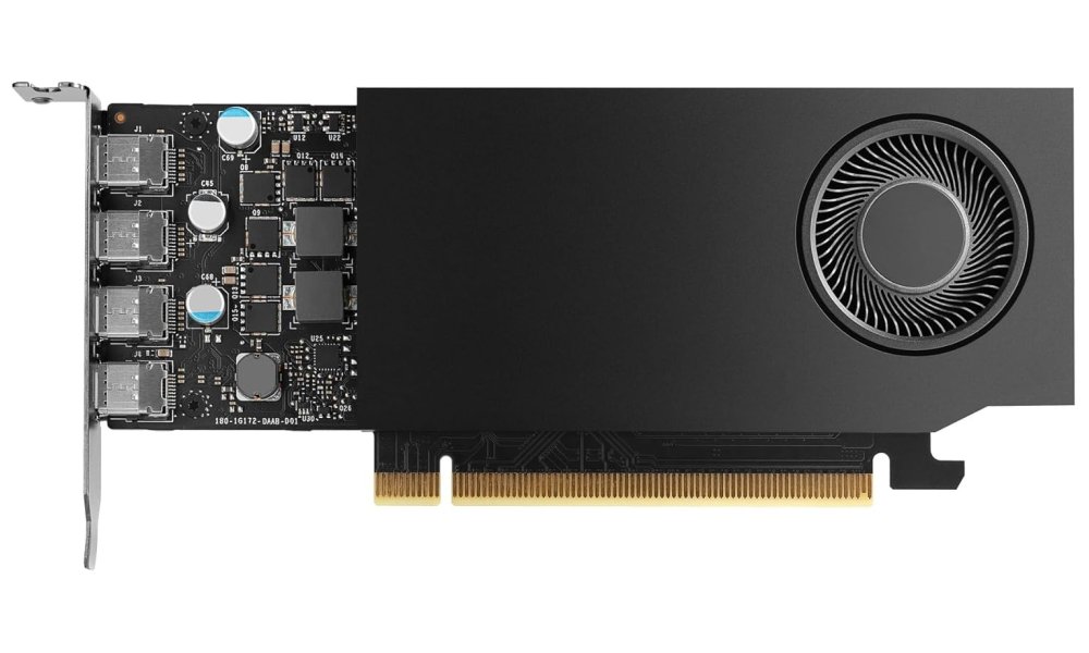 NVIDIA RTX A1000 / 8GB GDDR6 / PCIe 4.0 x8 / 4x MiniDP / Low Profile bracket v balení