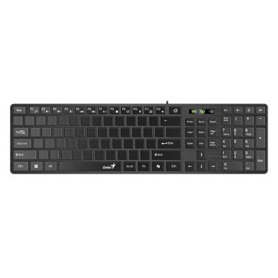 GENIUS Slimstar K500 Education/ pro výuku psaní na stroji/ Drátová/ Copilot/ USB/ černá/ layout bez písmen