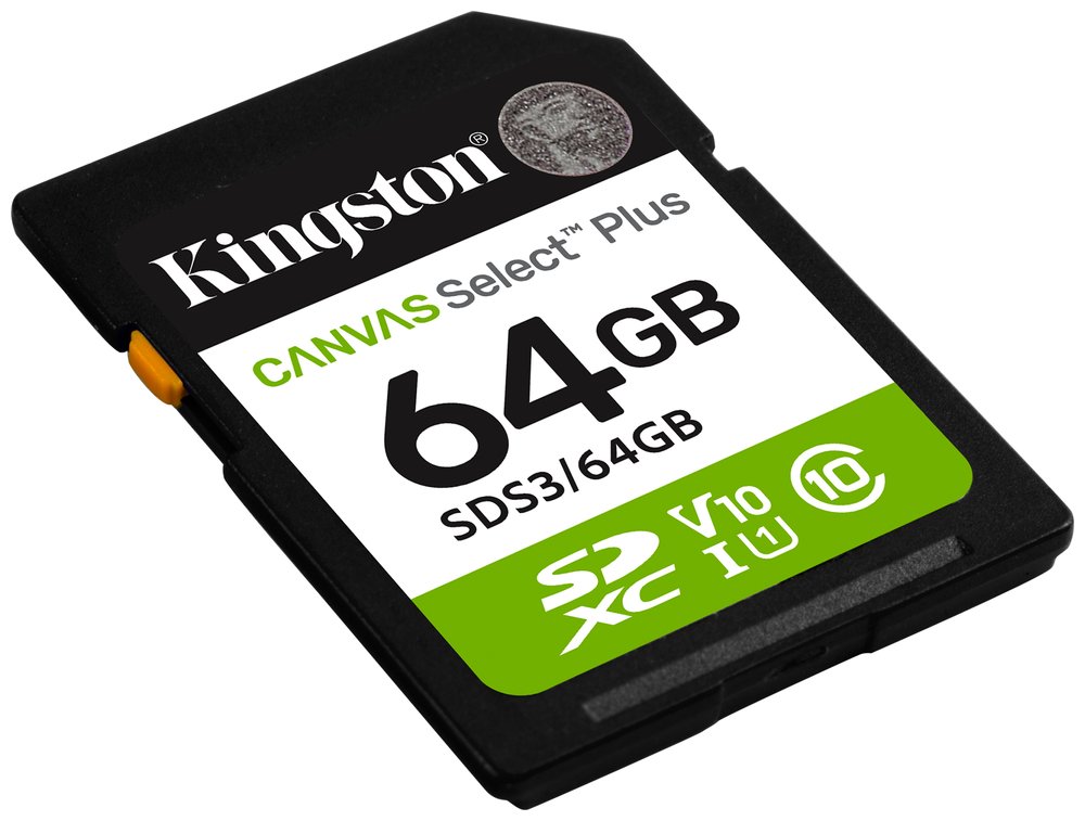 KINGSTON Canvas Select Plus Gen3 64GB SDXC / C10 / UHS-I U1 V10 / up to  100MB/s