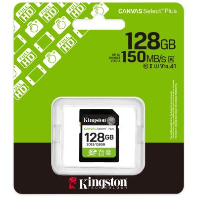 KINGSTON Canvas Select Plus Gen3 128GB SDXC / C10 / UHS-I U1 V10 / up to  150MB/s