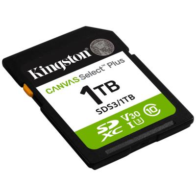 KINGSTON Canvas Select Plus Gen3 1TB SDXC / C10 / UHS-I U3 V30 / up to  150MB/s