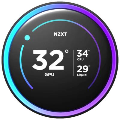 NZXT vodní chladič Kraken 280 ELITE RGB / 2x140mm RGB fan / 4-pin PWM / LCD disp. / 6 let