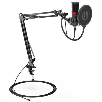 POŠKOZENÝ OBAL - Endorfy mikrofon Streaming / streamovací / rameno / pop-up filtr  / USB-A