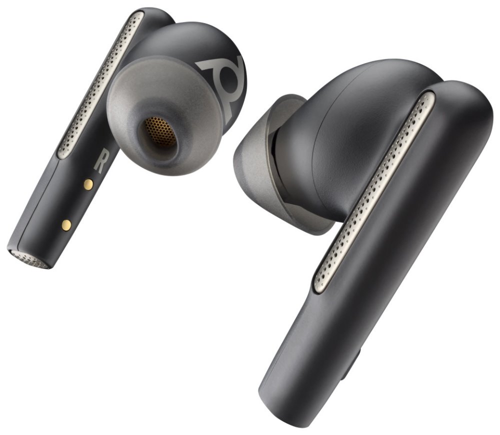 Poly Voyager Free 60+ UC M Carbon Black Earbuds +BT700 USB-C Adapter +Touchscreen Charge Case