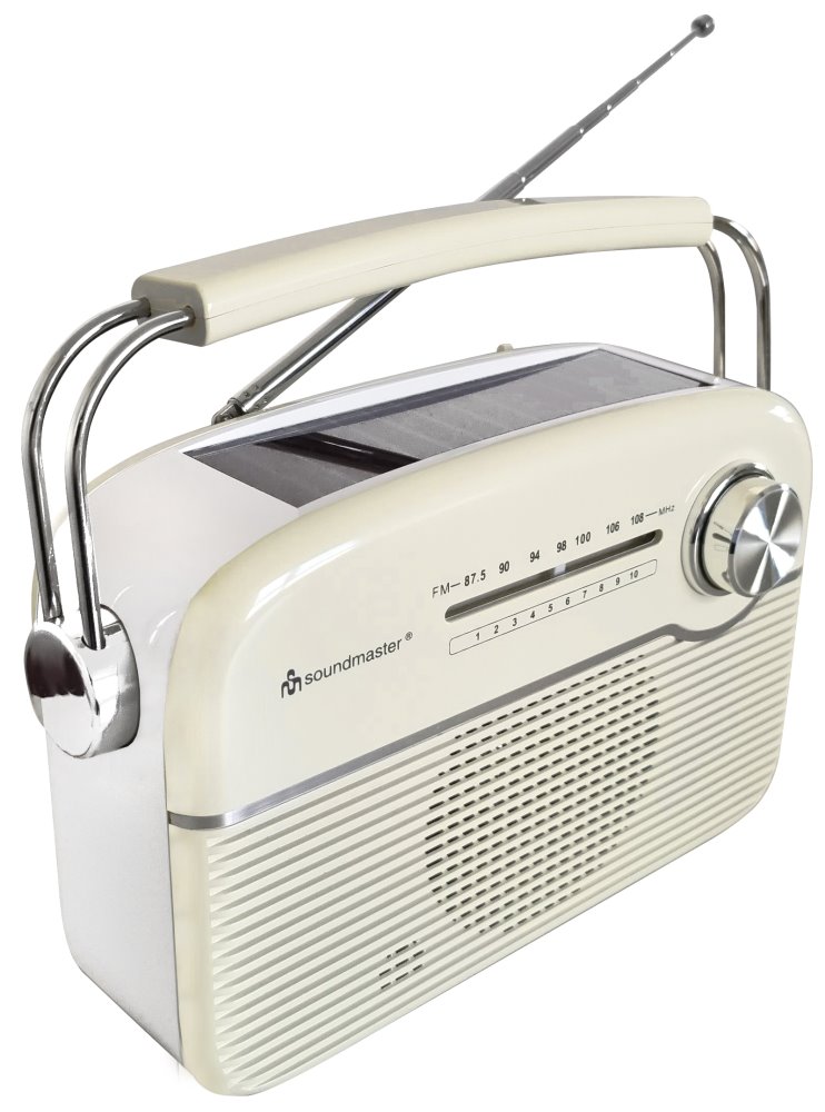 Soundmaster TR480BE rádio/ FM/ UKW/ Solární panel/ Baterie/ Bílé