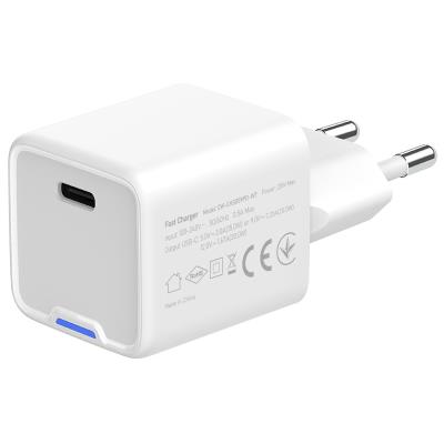 COLORWAY 1x USB-C/ síťová nabíječka/ GaN/ PD/ PPS/ 20W/ Bílá