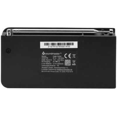 Soundmaster DAB175SW rádio/ DAB+/ FM/ LCD/ Budík/ Hodiny/ Černé