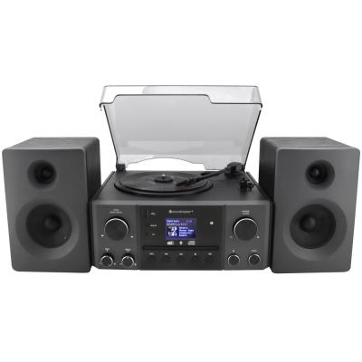 Soundmaster Elite line MCD1950SW/ Gramofon/ CD/ BT/ DAB+/ MP3/ 2x10W/ černý