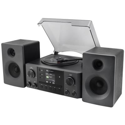 Soundmaster Elite line MCD1950SW/ Gramofon/ CD/ BT/ DAB+/ MP3/ 2x10W/ černý