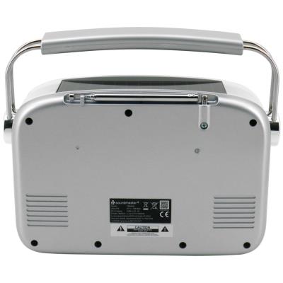 Soundmaster TR480SI rádio/ FM/ UKW/ Solární panel/ Baterie/ Stříbrné