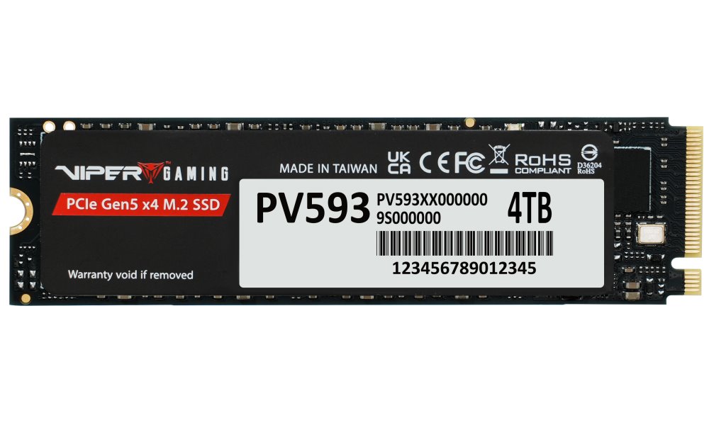 PATRIOT VIPER PV593 4TB SSD / Interní / M.2 NVMe PCIe Gen5 x4 / 2280 /