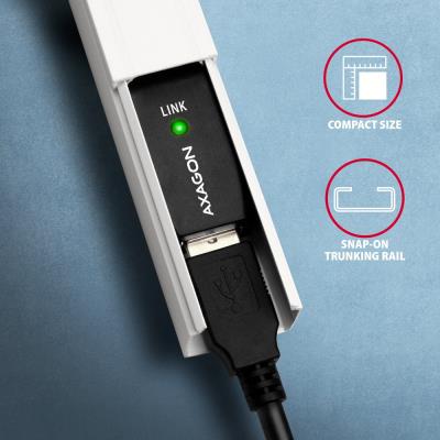 AXAGON aktivní prodlužka/repeater USB2.0 / ADR-207 / 7,5m