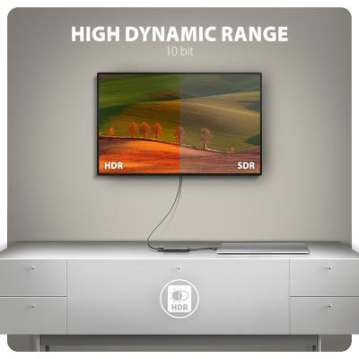 AXAGON adaptér USB-C na HDMI / RVC-HI8KPD / 8K/60Hz, 4K/144Hz / HDCP 2.3 / PD 100W / 0,16m / černý