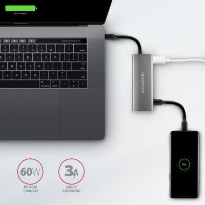 AXAGON multi USB-C hub 5in1 / HMC-5G21 / PD 60W / 2xUSB-C / 2xUSB-A / 1xHDMI / kabel 15cm
