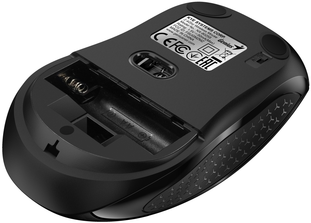 GENIUS NX-8025S Black/ 1200 dpi/ bezdrátová/ tichá/ Copilot/ 4tlačítková/ černá
