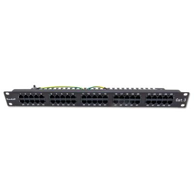 XtendLan Patch panel 19", 50 portů, Cat3, 1U