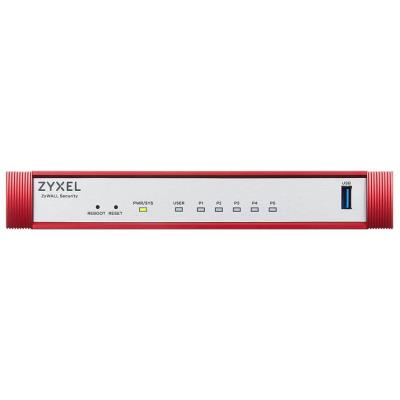 Zyxel USG FLEX 50 HP, 5 Gigabit user-definable ports, 1*1G PoE+, 1*USB with 1 YR Gold Security Pack