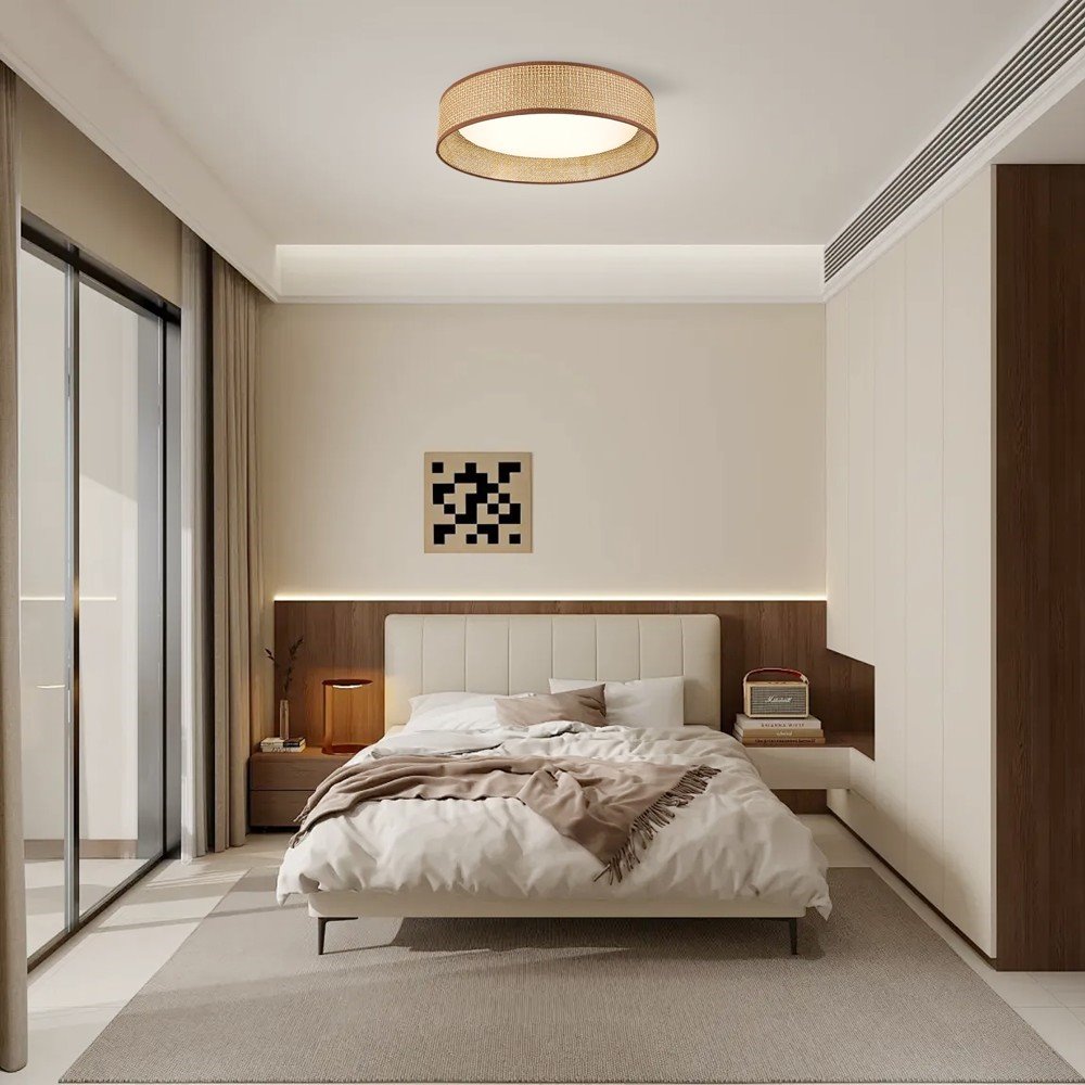 IMMAX NEO LITE LONA SMART LED stropní svítidlo, 36W, CCT, Wi-Fi, TUYA, BEACON, hnědo-béžové