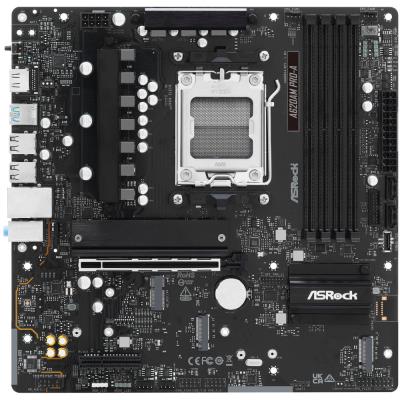 ASRock A620AM Pro-A / AMD A620A / AM5 / 4x DDR5 DIMM / 3x M.2 / HDMI / USB-C / mATX