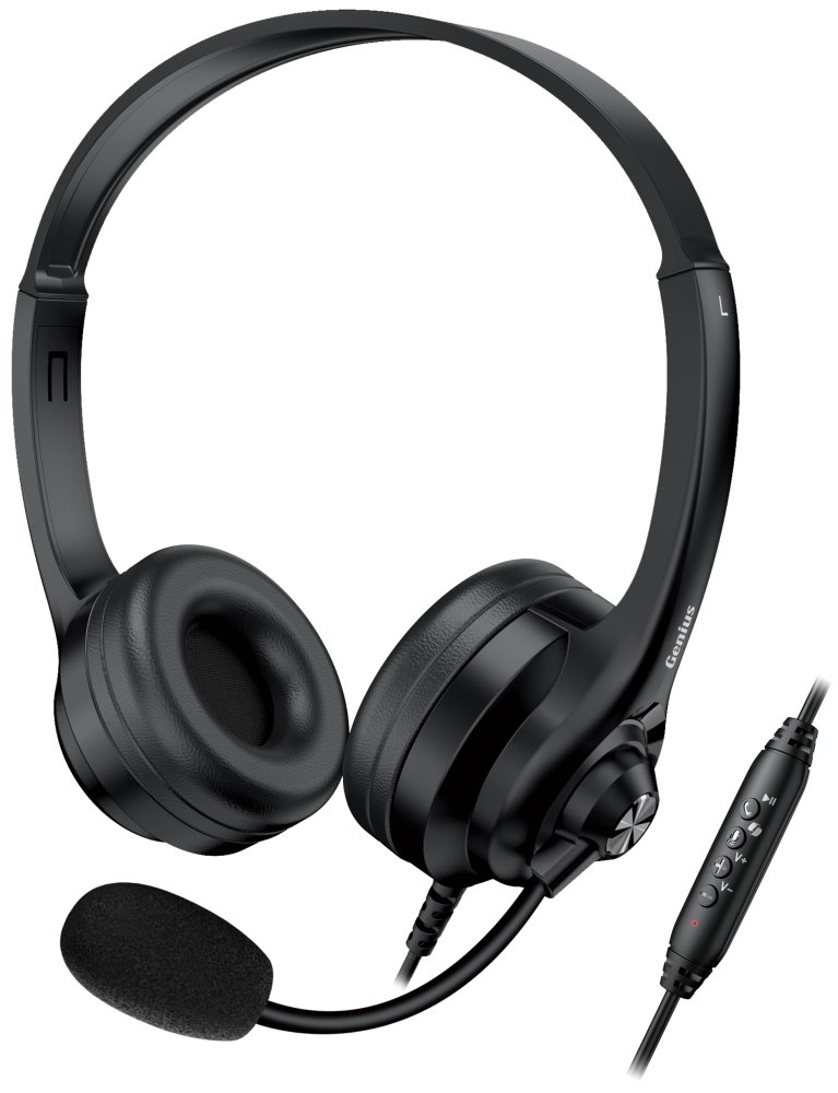 GENIUS headset HS-235U/ USB/ Copilot/ délka kabelu 2,4 m