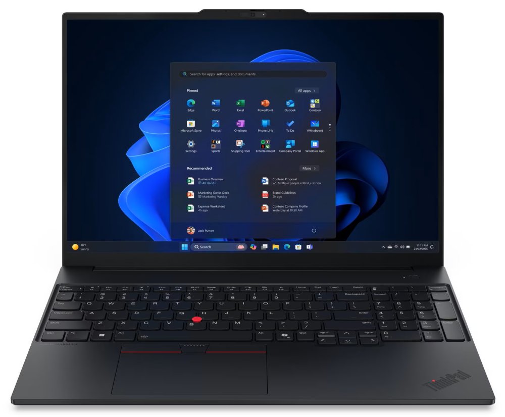 Lenovo E16 Gen 3/ Core 5 220U/ 16GB DDR5/ 512GB SSD/ Intel Graphics/ 16"WUXGA,matný/ W11P/ černý