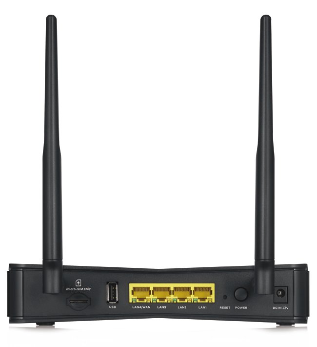 Zyxel LTE3301-PLUS LTE Indoor Router , NebulaFlex, 1 year Pro Pack, CAT6, 4x Gbe LAN, AC1200 WiFi