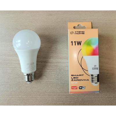 Xtend Home smart LED žárovka, E27, RGB+W, 11W, 1050lm, barevná, stmívatelná, WiFi, Tuya